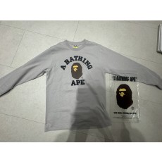 베이프 컬리지 롱슬리브 티셔츠 그레이